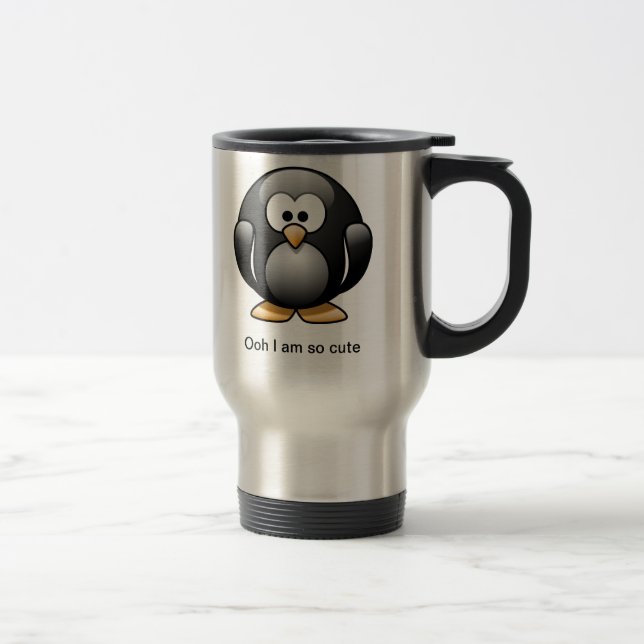 Cute Penguin Travel Mug (Right)