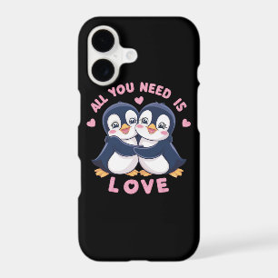 Cute Penguin Valentine Gift Calendar 2026 Printabl iPhone 17 Case