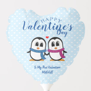 Cute Penguin Valentine's Day Balloon