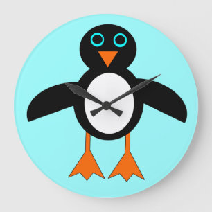 Cute Penguin Wall Clock