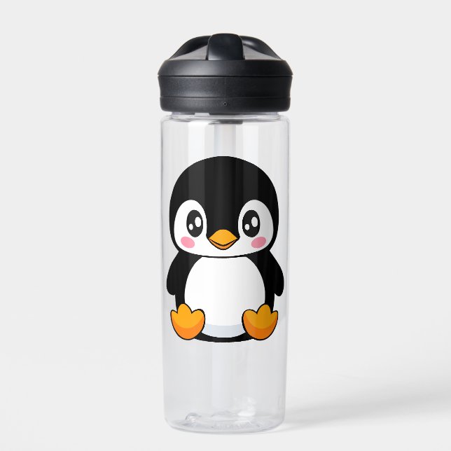 Cute Penguin Water Bottle (Front)