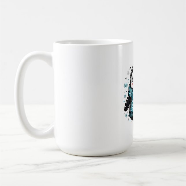 Cute Penguin Winter Coffee Mug (Left)