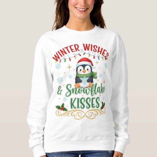 Cute Penguin Wintet sweatshirt (Front)