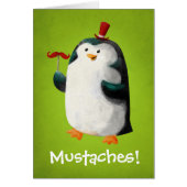 Cute Penguin with Mustaches (Front)
