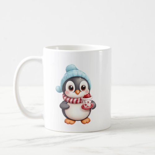Cute Penguin with SnackSnowball  Coffee Mug