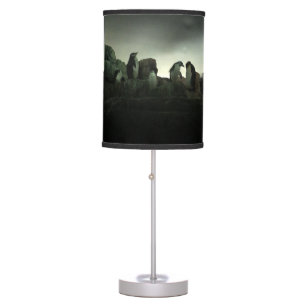 Cute Penguins Black Green Penguin 4Lacey lamp