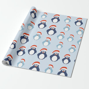 Cute Penguins Christmas Wrapping Paper