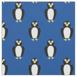 Cute Penguins Kids Baby Nursery Blue Fabric