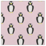 Cute Penguins Kids Baby Nursery Light Pink Fabric