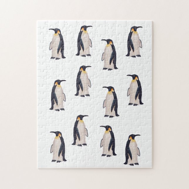 Cute Penguins Pattern Jigsaw Puzzle (Vertical)