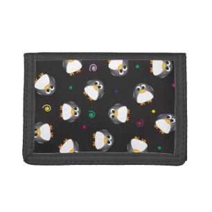 Cute penguins trifold wallet