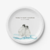 Cute Penguins Winter Arctic  Paper Plates