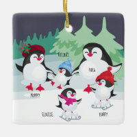 Cute Penguins with Names for Family of 5