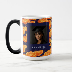 Cute Peonies Flower Wife Graduation Gift Color Morph Mug