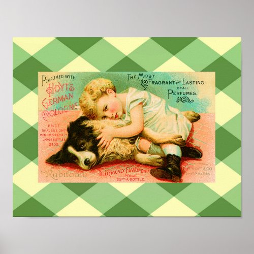 Cute Perfume Vintage Advertisement Poster