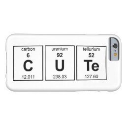 CUTe Periodic Table Barely There iPhone 6 Case