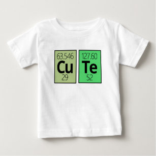 Cute Periodic Table Element Symbols Baby T-Shirt