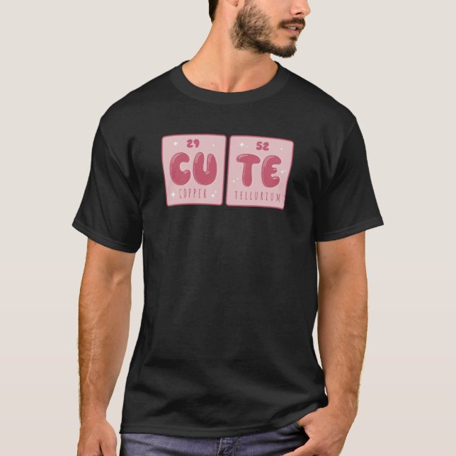 Cute Periodic Table of Elements T-Shirt (Front)
