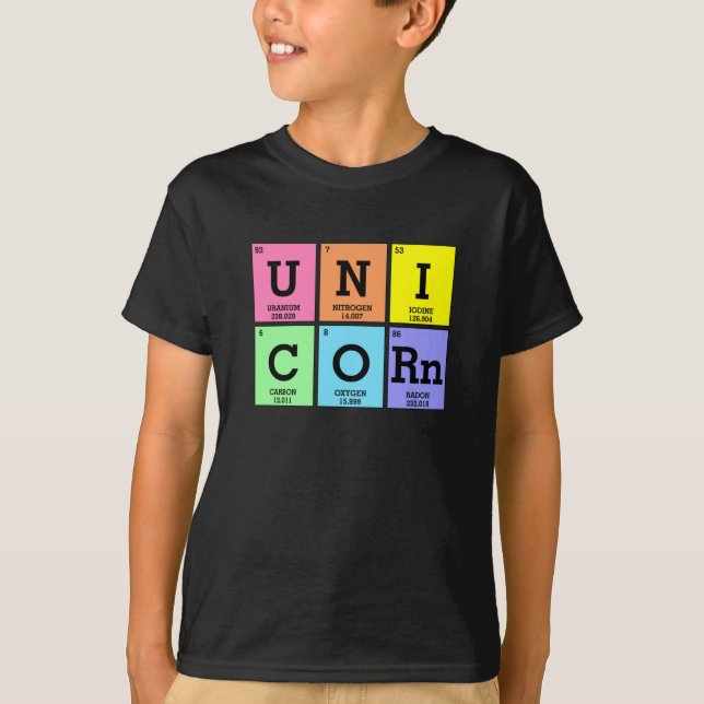 Cute Periodic Table of Elements T-Shirt (Front)