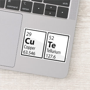CUTE Periodic Table Sticker