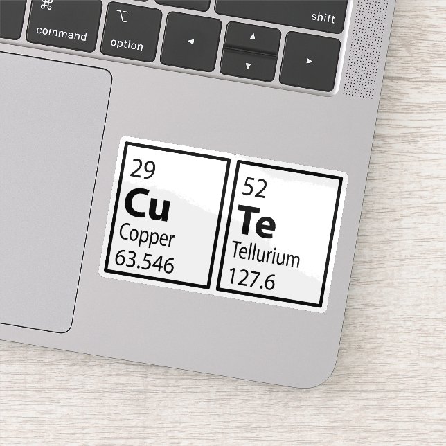 CUTE Periodic Table Sticker (Detail)