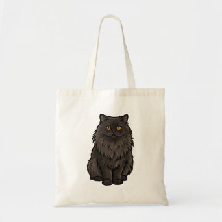 Cute Persian Cat Vinyl Decal Tote Bag