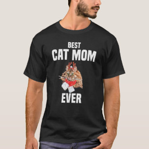 Cute Persian cat with reindeer costume Best Cat Mo T-Shirt