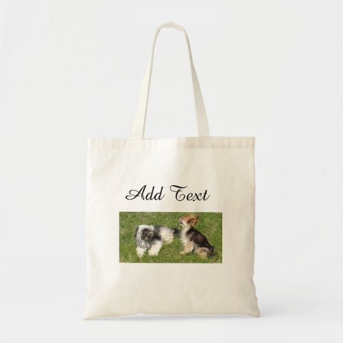 Cute Personalied Photo and Name Tote Bag