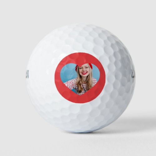 Cute personalised golf ball photo Golfer Gift idea