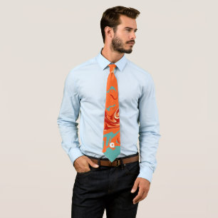 Cute Personalize Pastel Marbel Neck Tie