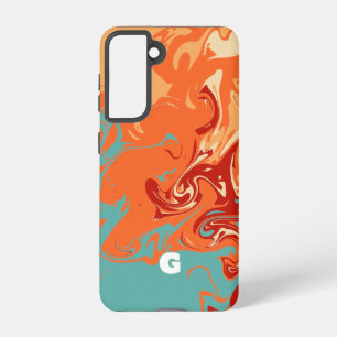 Cute Personalize Pastel Marbel Samsung Galaxy S21 Case