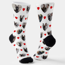 Cute Personalized 6 Heart-Shaped Pet Photos