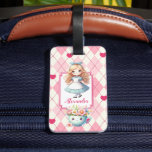Cute Personalized Alice in Wonderland Luggage Tag<br><div class="desc">Add a whimsical touch to your travels with our Cute Personalized Alice in Wonderland Luggage Tag. Featuring delightful illustrations from the beloved story and customizable with your name or initials, this luggage tag is both charming and practical. Crafted from durable materials, our luggage tag is designed to withstand the rigors...</div>