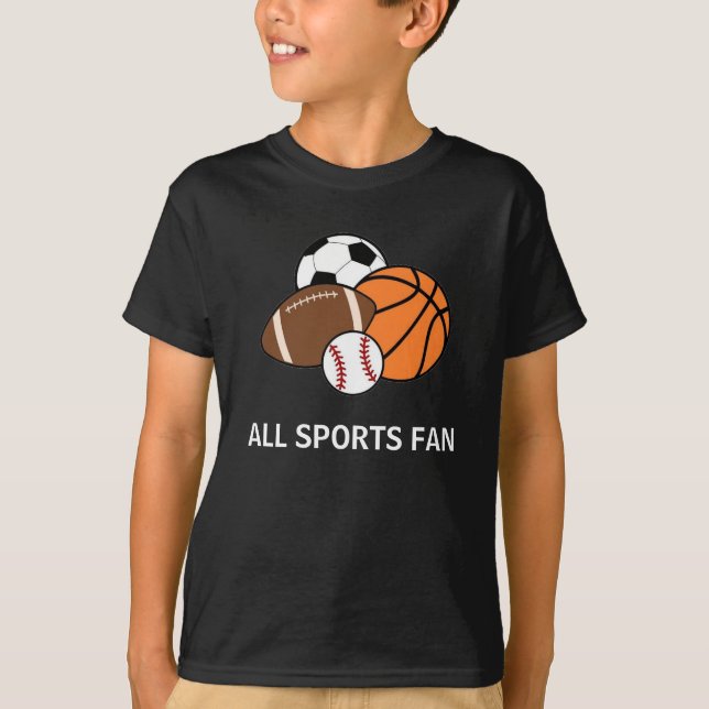 Cute personalized all sports fans  T-Shirt (Front)