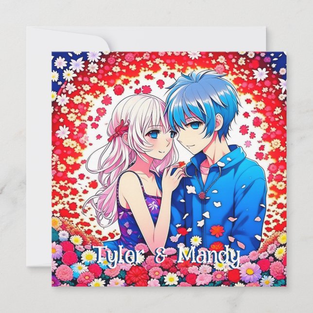 Cute Personalized Anime Couple's Names (Front)