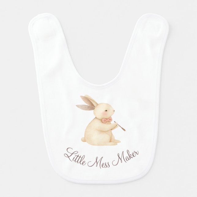 Cute Personalized Baby Bib (Front)
