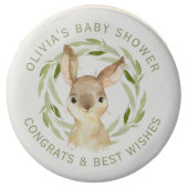 Cute Personalized Baby Bunny Rabbit Chocolate Covered Oreo (Front)