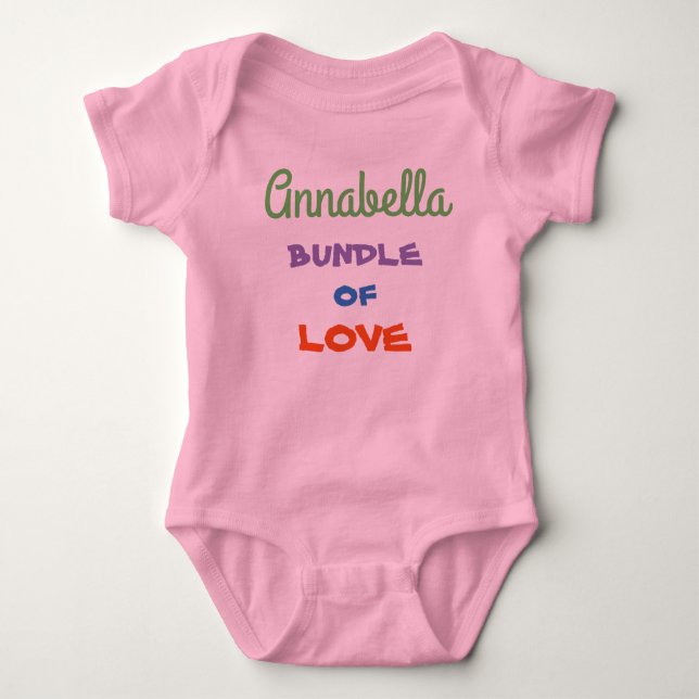 Cute Personalized Baby Rompers Baby Clothing (Front)