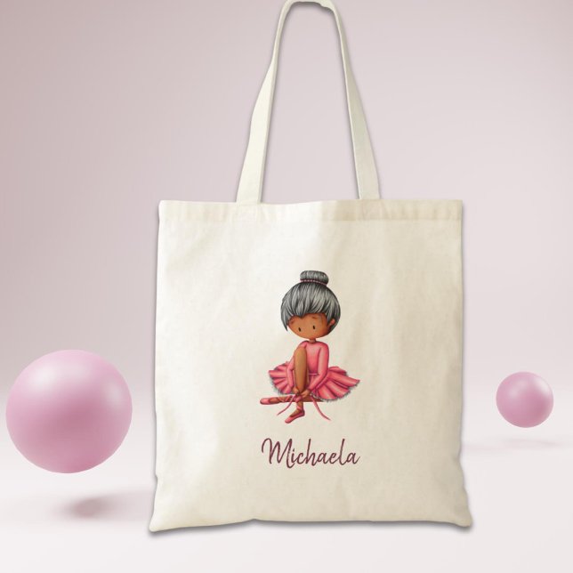 Cute Personalized Ballet Dancer Tote Bag (Creator Uploaded)