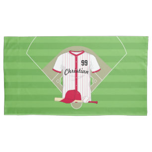 Cute Personalized Baseball Pillow Case