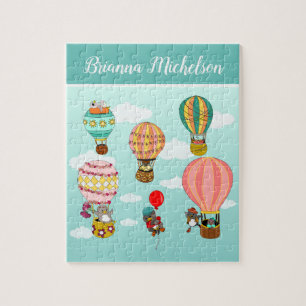 Cute Personalized Bird Illustration for Kids Jigsaw Puzzle