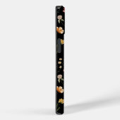 Cute Personalized Black Floral Wildflower Case-Mate iPhone Case (Back / Right)