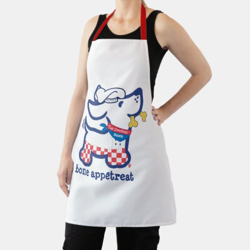 Cute Personalized Bone Apptreat Dog Silhouette Apron