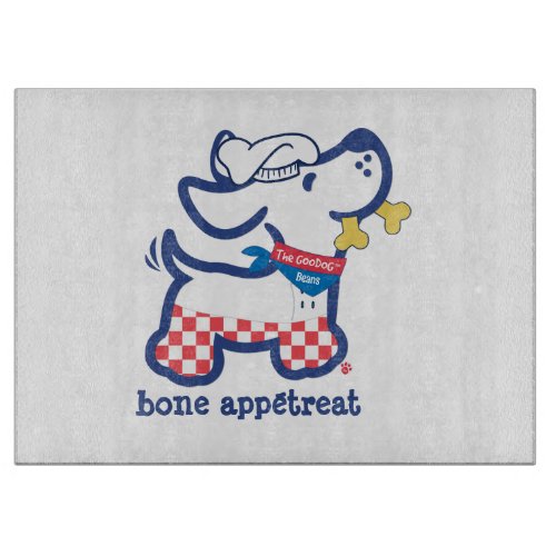 Cute Personalized Bone Apptreat Dog Silhouette Cutting Board