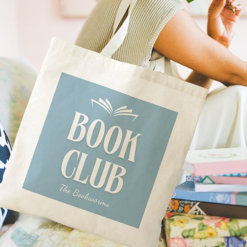 Cute Personalized Book Club Readers Tote Bag