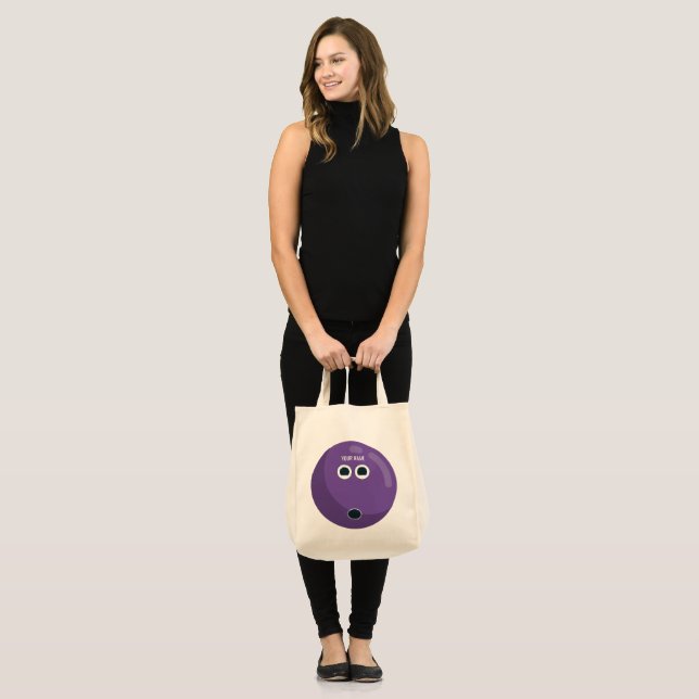 Cute Personalized Bowling Ball Bag (Front (Model))