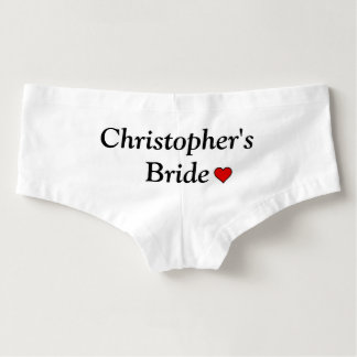 Cute Personalized Bridal Wedding Underwear Hot Shorts