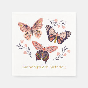 Cute Personalized Butterfly Napkins