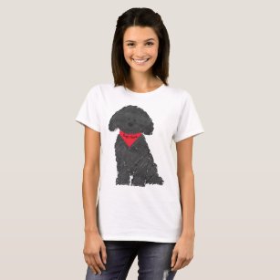 Cute Personalized Cartoon Labradoodle Puppy T-Shirt