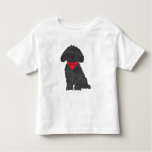 Cute Personalized Cartoon Labradoodle Puppy Toddler T-shirt at Zazzle